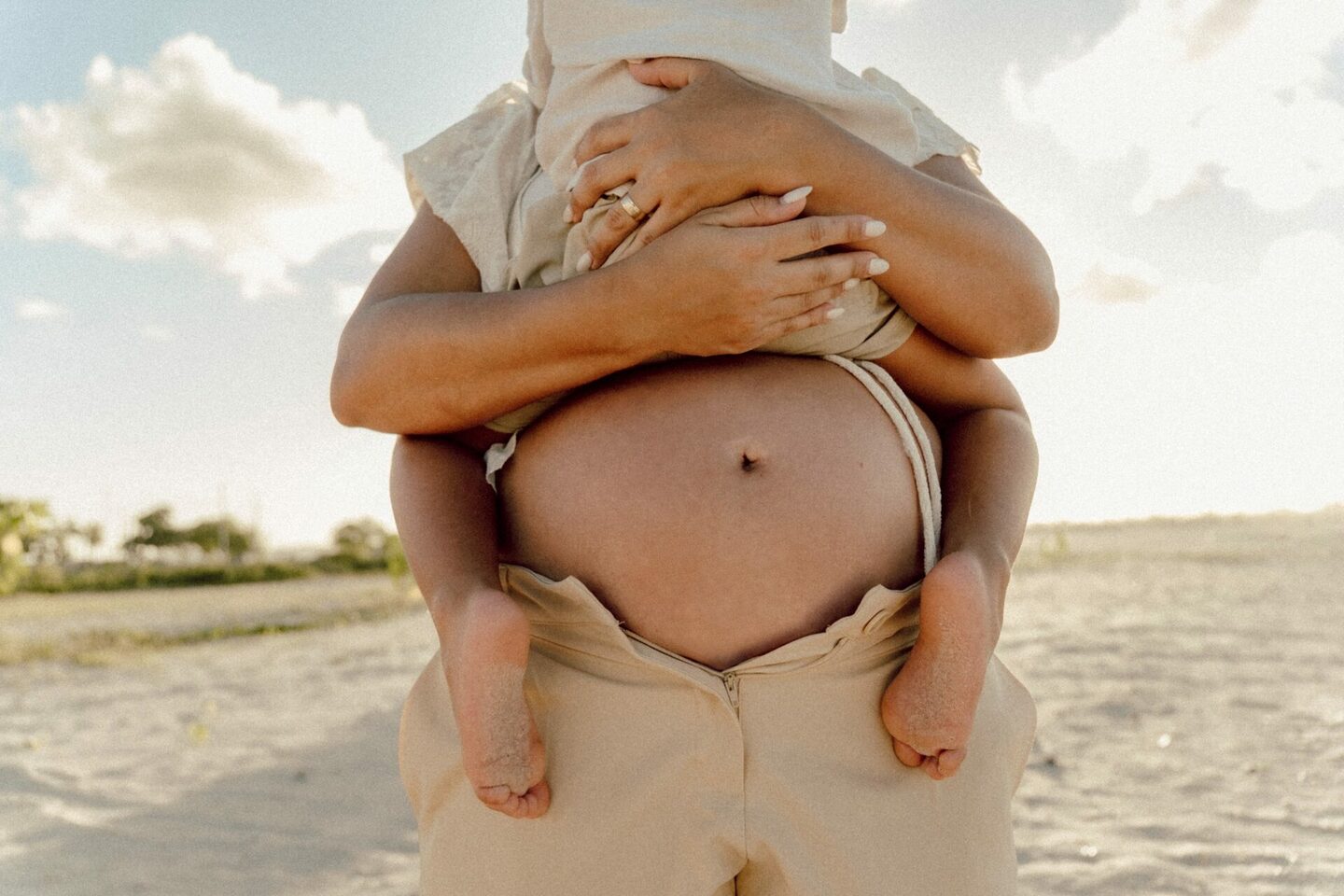 Lohanna, Kevin e Samuel à espera de Davi, 